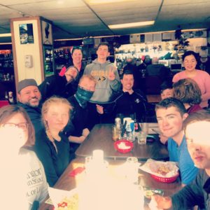 Anchor Inn, Whittier, with a bunch of happy new divers