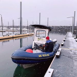 waiting to scuba outside anchorage alaska