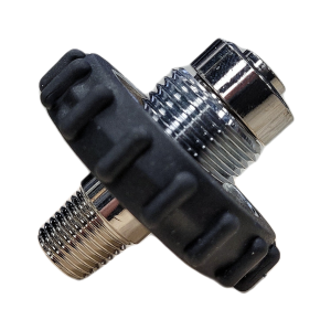 DIN SCUBA Fill Adapter to 1/4 Male NPT (No Bleed)